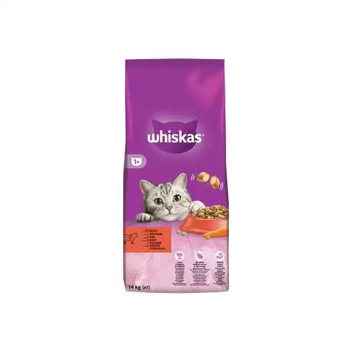 Whiskas Dry s hovězím masem 14kg