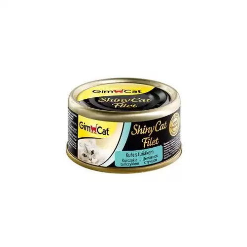 GimCat ShinyCat konz. filet kuře s tuňákem 70g