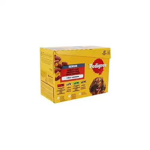 Pedigree kapsa Senior mas.výběr v želé 12x100g