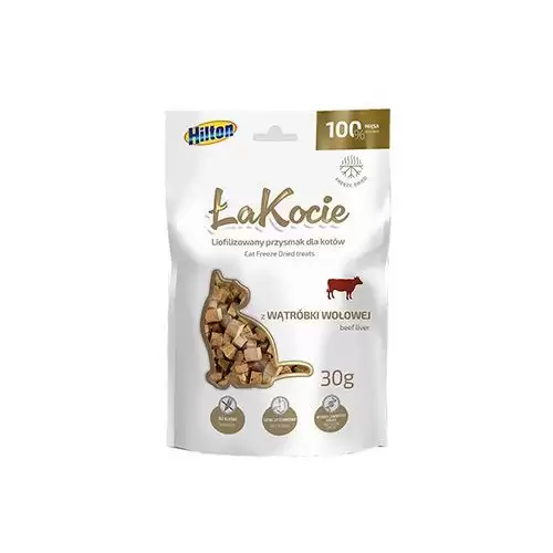 Pochoutka mrazem sušené Hovězí játra pro kočky 30g