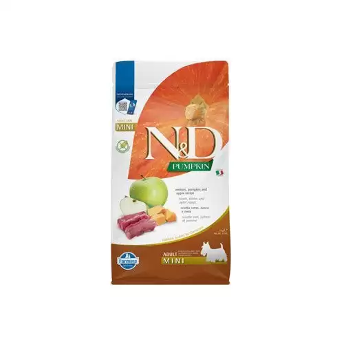 N&D Pumpkin DOG Adult Mini Venison & Apple 2kg