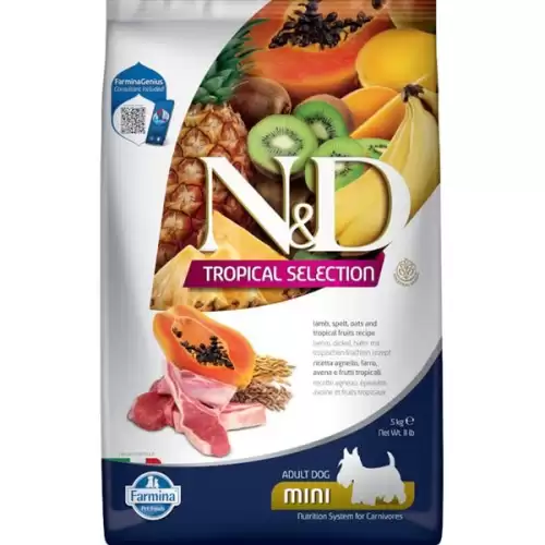  N&D TROPICAL SELECTION Dog LG Lamb Adult Mini 5 kg
