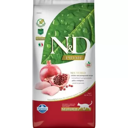  N&D PRIME Cat GF Chicken & Pomegranate Neutered Adult 5 kg