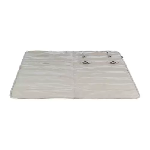 CityStyle cestovní deka, umělá kůže 80 x 80 cm, světle šedá 