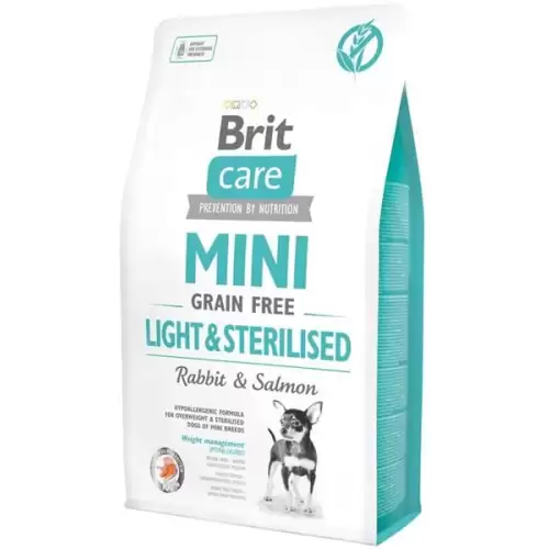  Brit Care Mini Dog Light & Sterilised Rabbit&Salmon 2 kg