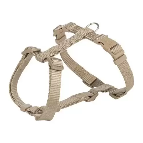 H-postroj PREMIUM, písková XXS-XS:hruď:20-32cm/10mm