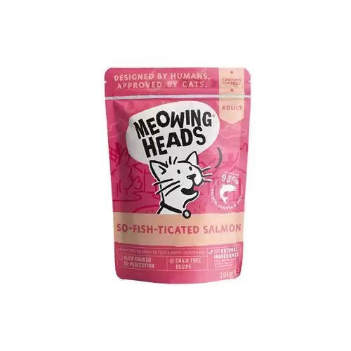 MEOWING HEADS So-fish-ticated Salmon kapsa 100g
