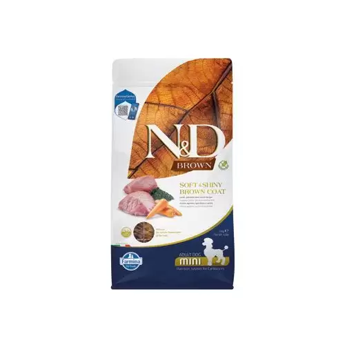 N&D BROWN DOG Adult Mini Lamb& Spirulina&Carrot 2kg