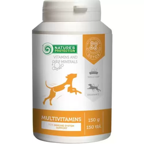  Nature's Protection Multivitamin pro psy 150 g, 150 tbl.