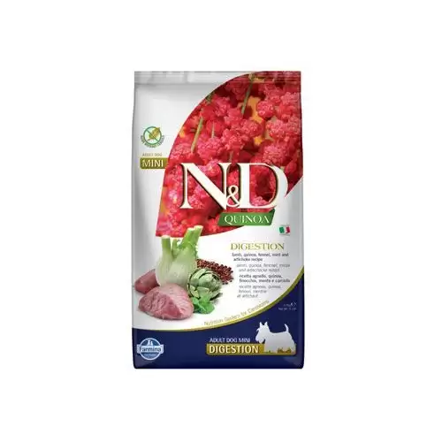 N&D Quinoa DOG Digestion Lamb & Fennel Adult Mini2,5kg