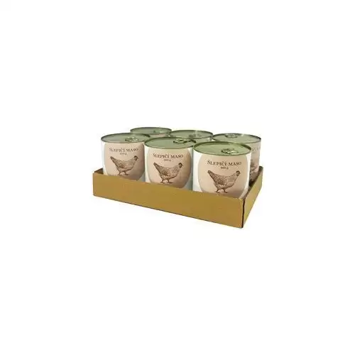 BOHEMIA MASO Slepičí ve vlastní šťávě SIX PACK 6x800g