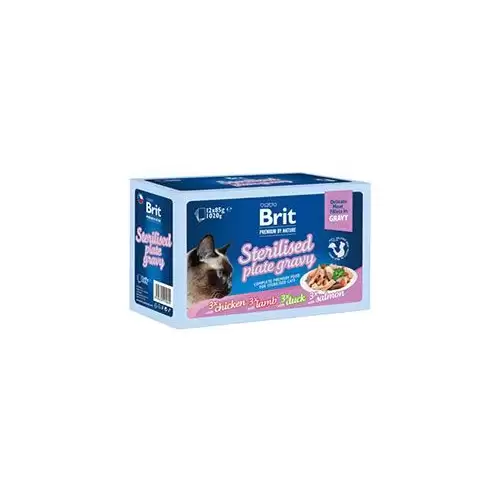 Brit Premium Cat D Fillets Gravy FamPlate Steril.1020g