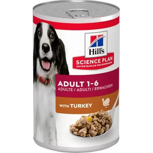  Hill's Science Plan Canine Adult Turkey konzerva 370 g