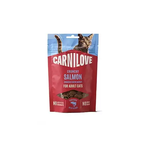 Carnilove Cat CRUNCHY Snack Salmon+Catnip 50g