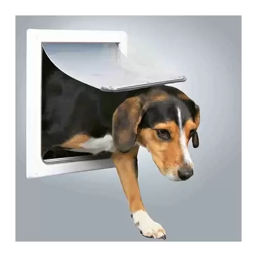 Průchozí dvířka pro psy S-M dvoucestné 30 x 36 cm