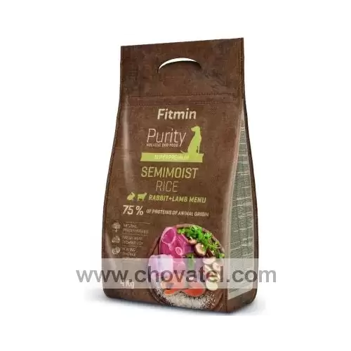 Fitmin dog Purity Rice Semimoist Rabbit & Lamb 2 x 4kg