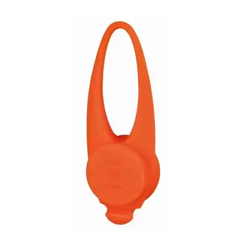 Blikací svítítko na obojek pro psy, silikonové, barevné ø 2,4 × 8 cm