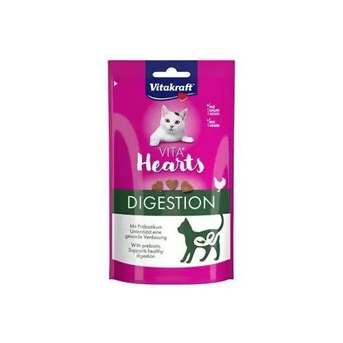 Vitakraft Cat poch. Vita Hearts Digestion kuře 40g