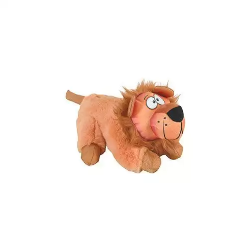 Hračka pes FRIENDS Lev Leon M plyš hnědá Zolux