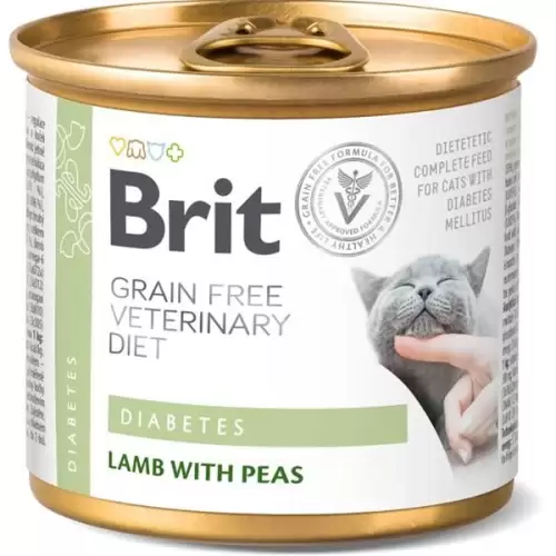  Brit Veterinary Diets Cat konz. Diabetes 200 g