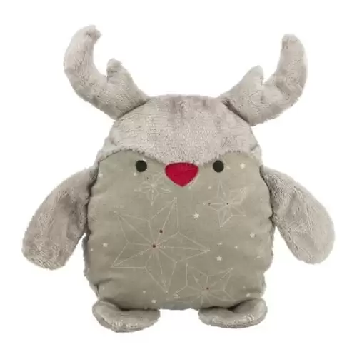 Xmas REINDEER - vánoční plyšový sob bez zvuku, 30 cm, látka/plyš
