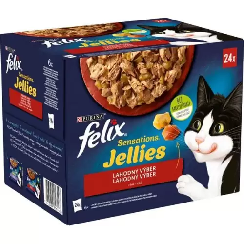  Felix cat kaps.-Sens.Jellies Multipack v želé 24 x 85 g