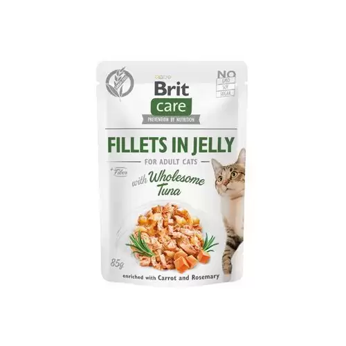 Brit Care Cat Fillets in Jelly with Wholesome Tuna 85g