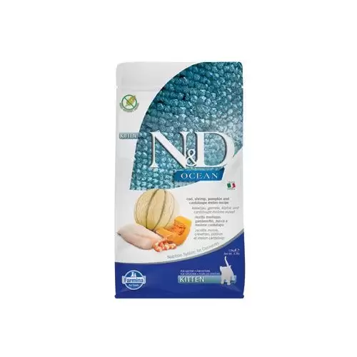 N&D OCEAN CAT Kitten Cod & Shrimp&Pumpkin&Melon 1,5kg