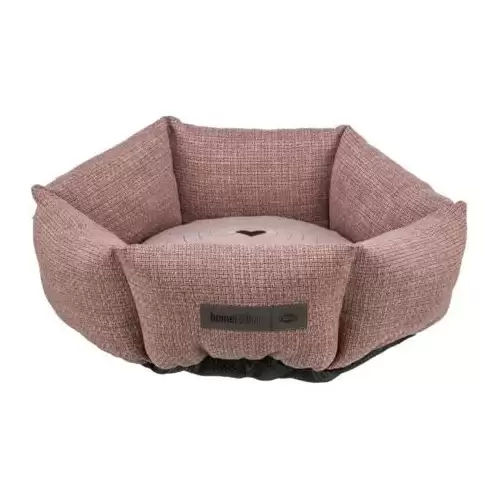 VIVIANA kulatý sametový pelech, o 50 cm, antická růžová