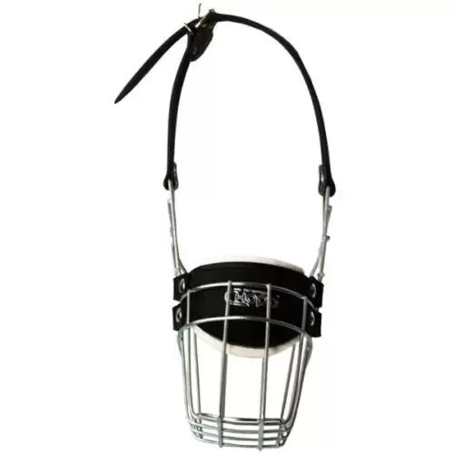  Náhubek kovový Dobrman - fena, chrom 100 x 140 x 115 mm