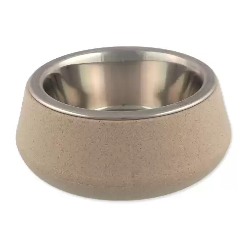 Miska Dog Fantasy nerez EcoStyle béžová 14cm, 480ml
