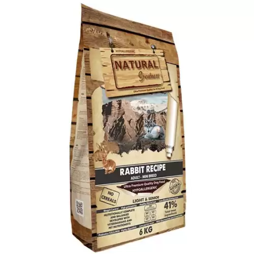 Natural Greatness Rabbit Recipe Mini Adult & Senior & Light /králík/ 6 kg
