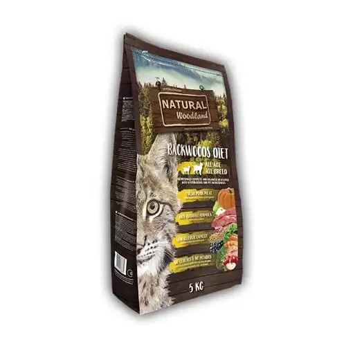 Natural Woodland Backwoods Diet Cat & Kitten /vepřové/ 5 kg