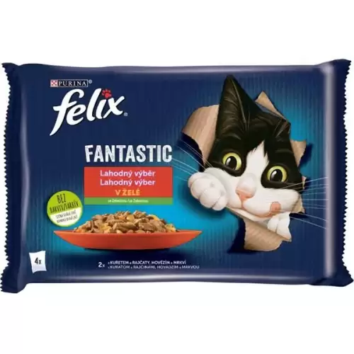  Felix cat kaps.-Fant.Multipack mas.výběr +zelen. 4 x 85 g