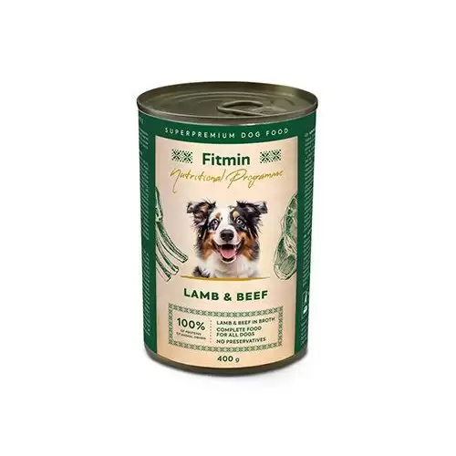 Fitmin NP dog konz. Jehněčí a Hovězí 400g