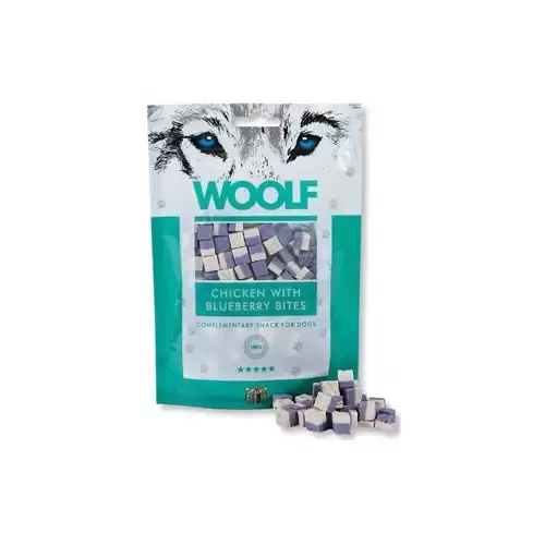 WOOLF Classic poch. Chicken with Blueberry Bites 100g