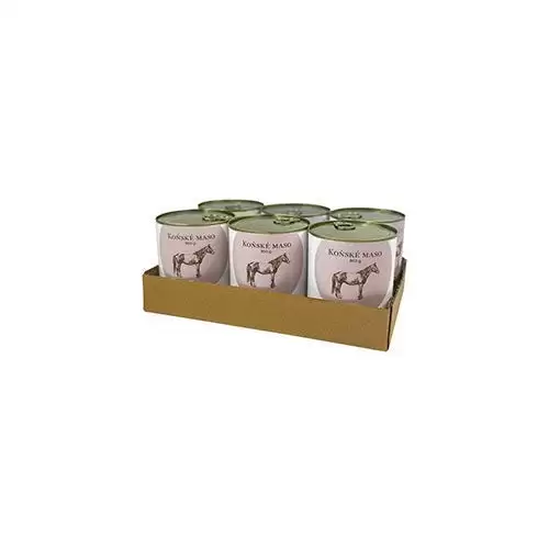 BOHEMIA MASO Koňské ve vlastní šťávě SIX PACK 6x800g