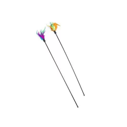 Hračka kočka Udice s peřím 59cm KAR