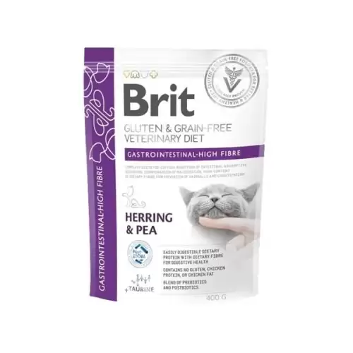  Brit Veterinary Diets Cat GF Gastrointestinal High Fibre 400g
