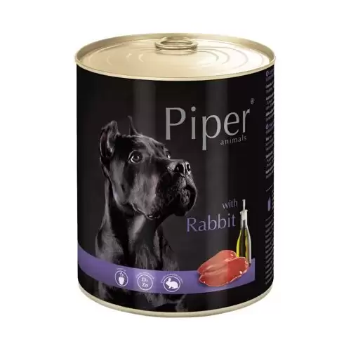 NEW PIPER s králíkem a jablkem, konzerva pro psy 400 g