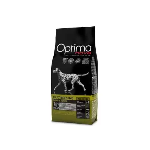 Optima Nova Dog GF Adult Digestive Rabbit&Potato 12kg