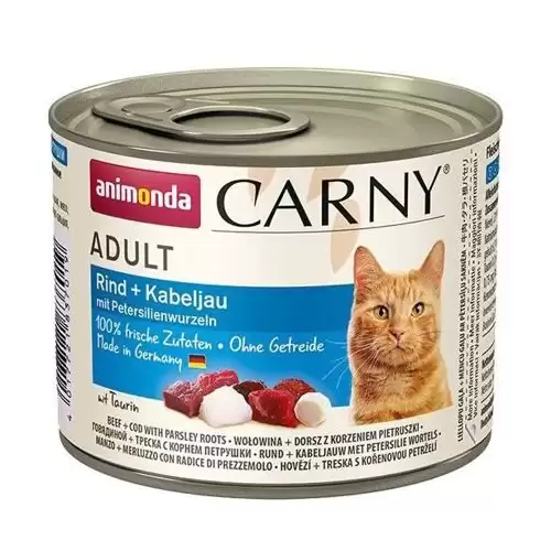 ANIMONDA konzerva CARNY Adult - hovězí, treska, petržel 200g