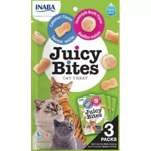  Inaba Juicy Bites cat snack kalamáry a domácí vývar
