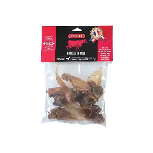 Pochoutka pes Hovězí uši 400g Zolux