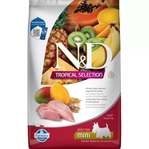  N&D TROPICAL SELECTION Dog LG Chicken Adult Mini 5 kg