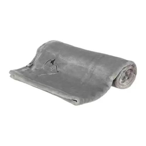 Plyšová deka NILAY pro alergiky, šedá 90 x 70 cm