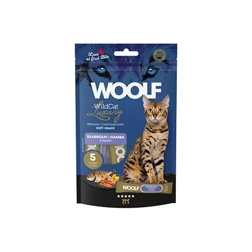 WOOLF WildCat Cream Luxury Seabream&Gamba 5x14g