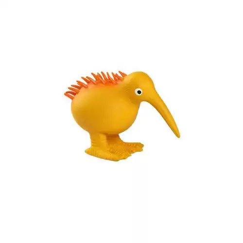 Hračka pes WHISTLE latex,pískací,oranžová 8,5cm Kiwi