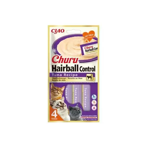 Churu Cat Hairball Tuna Recipe 4x14g