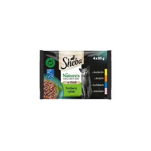 Sheba kapsa Nature's Collection mix výběr 4x85g